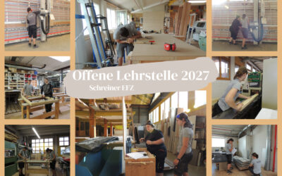Offene Schreinerlehrstelle 2027